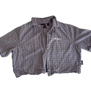 Kickers | Purple Check Crop Top | Small